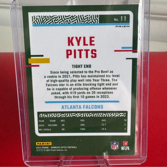 2023 Kyle Pitts Panini Donruss Prizm Hologram Mint condition… - Picture 2 of 2